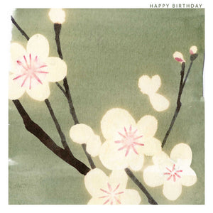HAPPY BIRTHDAY CHERRY BLOSSUM CARD