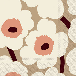 MARIMEKKO - UNIKKO CREAM ROSE NAPKIN