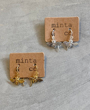 BEE SILVER EARRINGS