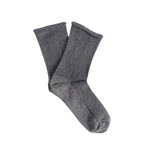 KLU GLITTER LUREX SOCKS - GREY