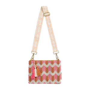 ANVI BEADED CLUTCH BAG- DESERT