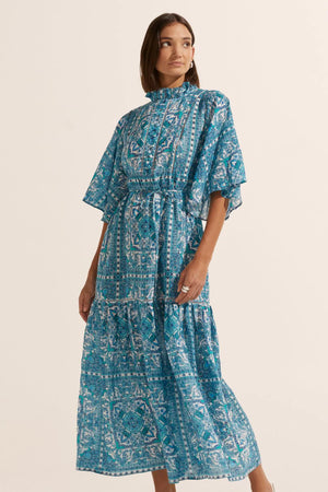 NAVIGATE DRESS - SAPHIRE TILE