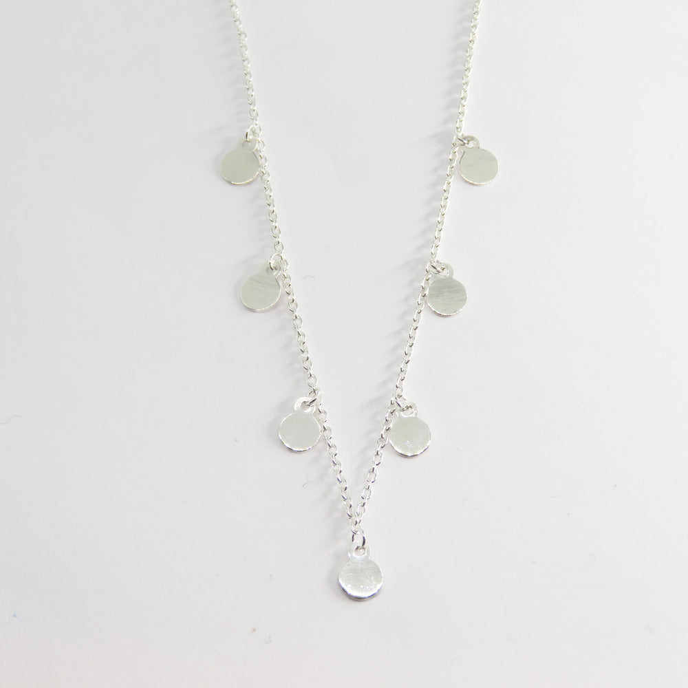 7 CIRCLE STERLING SILVER NECKLACE