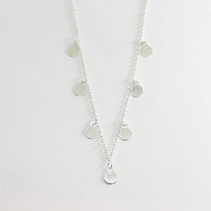 7 CIRCLE STERLING SILVER NECKLACE
