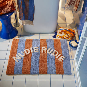 ZELIA NUDIE RUDIE BATH MAT- BLUE JAY