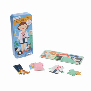 PETIT COLLAGE SHINE BRIGHT MAGNETIC DRESS UP - AT THE VET
