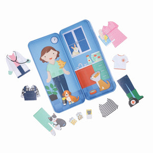 PETIT COLLAGE SHINE BRIGHT MAGNETIC DRESS UP - AT THE VET