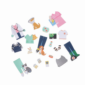 PETIT COLLAGE SHINE BRIGHT MAGNETIC DRESS UP - AT THE VET