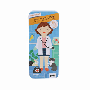 PETIT COLLAGE SHINE BRIGHT MAGNETIC DRESS UP - AT THE VET