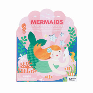 
            
                Load image into Gallery viewer, PETIT COLLAGE COLOURING BOOK WITH STICKERS - MERMAIDS
            
        