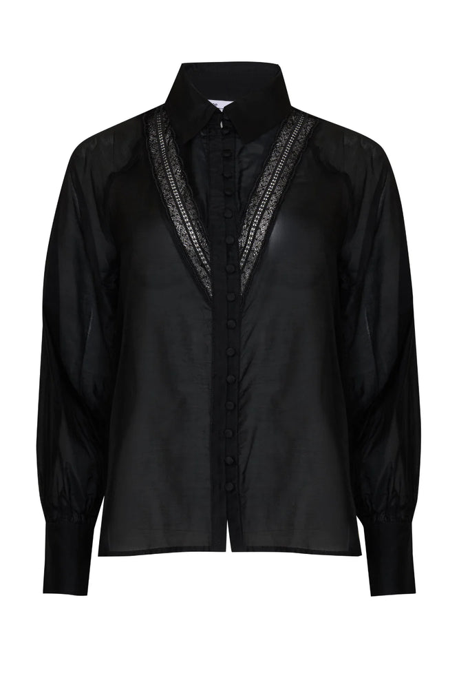 PURVY TOP - BLACK