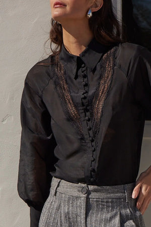 PURVY TOP - BLACK