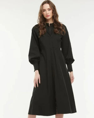 
            
                Load image into Gallery viewer, GIBSON SHIRT DRESS - BLACK
            
        