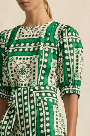 WANDER DRESS - PARROT GREEN