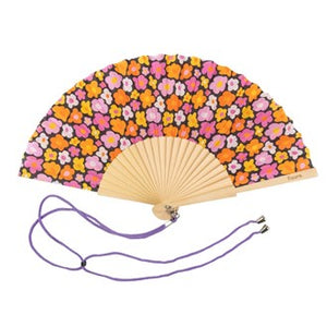 VINTAGE FLOWERS - HAND FAN