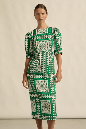 WANDER DRESS - PARROT GREEN