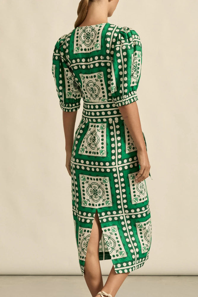 WANDER DRESS - PARROT GREEN
