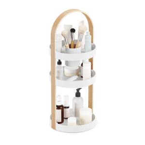 UMBRA BELLWOOD COSMETIC ORGANIZER WHITE/NATURAL