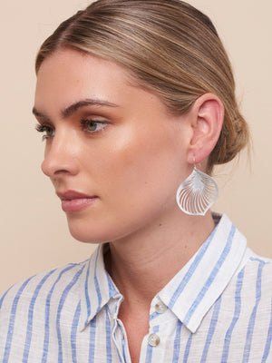 SILVER DEAR LILY EARRINGS
