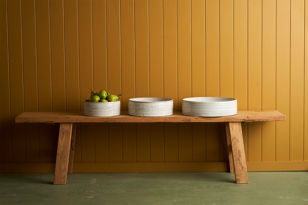 WHEEL BOWL - LARGE -SNOW