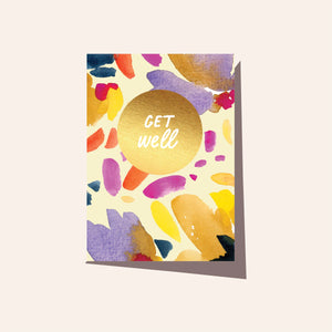 FLORAL GET WELL CARD