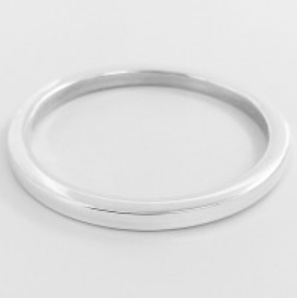 STERLING SILVER BANGLE - 65MM