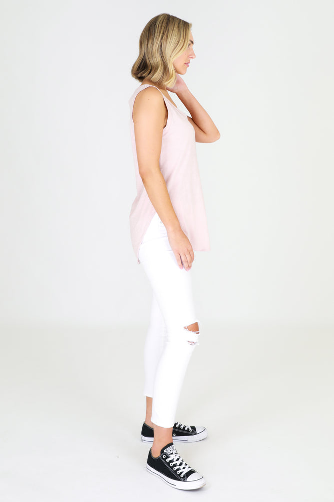 FIFI TANK - BLUSH MARLE