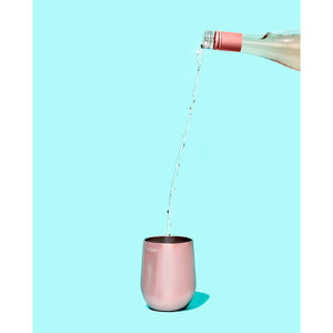 ROSE METALLIC STEMLESS INSULATED STAINLESS STEEL CUP