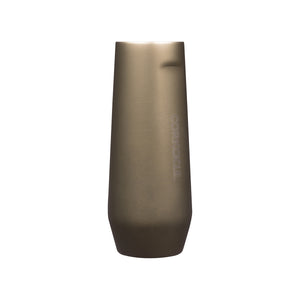 METALLIC STEMLESS FLUTE - 200ML PROSECCO INSULATED STAINLESS STEEL CUP