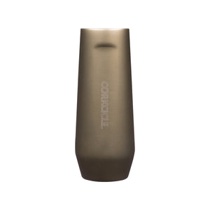 METALLIC STEMLESS FLUTE - 200ML PROSECCO INSULATED STAINLESS STEEL CUP