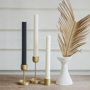 COLUMN PILLAR CANDLE DUO- CREAM WHITE