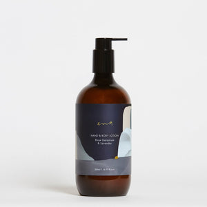 ENA HAND & BODY LOTION - ROSE GERANIME & LAVANDER 500ML