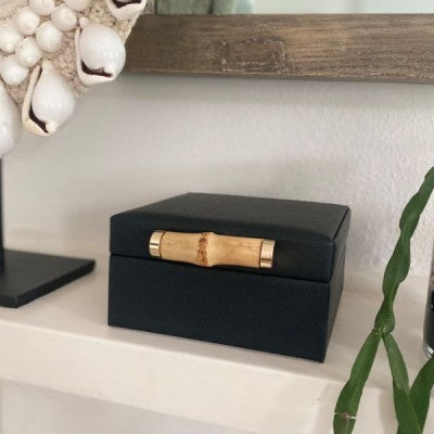 GRACE JEWELLERY BOX - SMALL BLACK