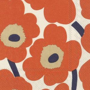 MARIMEKKO - UNIKKO ORANGE CREAM NAPKIN