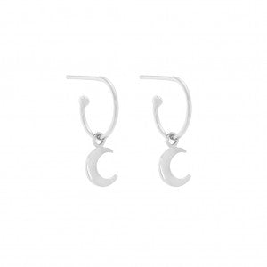 MOON MINI HOOP EARRING