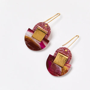 WINNOA EARRINGS - REED VELVET