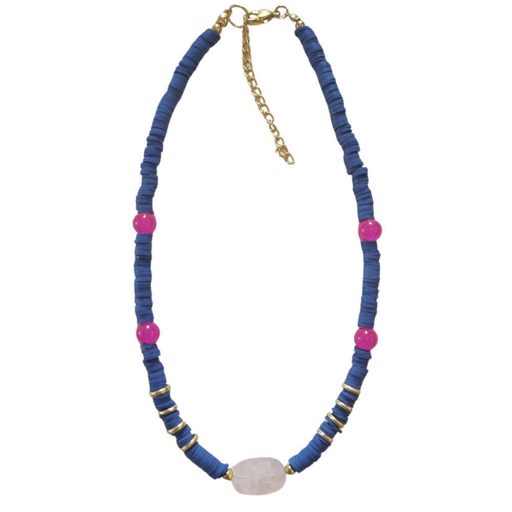 MAISY - BLUE BEAD NECKLACE