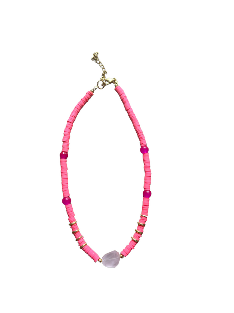 MAISY - CORAL BEAD NECKLACE