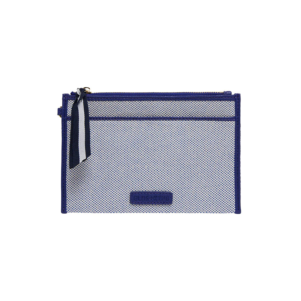 NEW YORK COIN PURSE - ROYAL BLUE W/ CANVAS