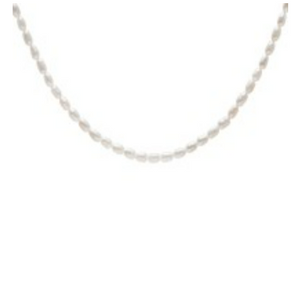 FRESH WATER PEARL SEED & GOLD-NECKLACE