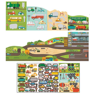 
            
                Load image into Gallery viewer, ROADS &amp;amp; RAILS STICKER ACTIVITY SET
            
        