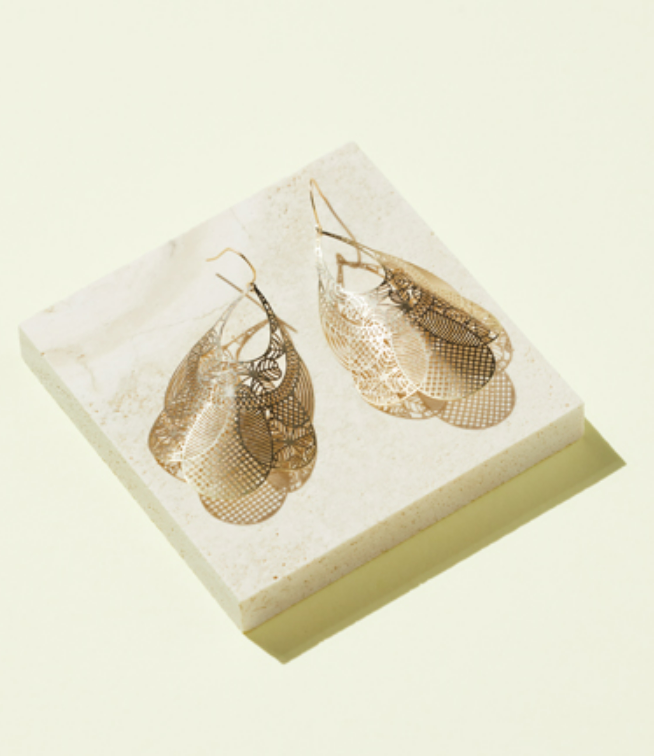 GOLD CANCUN EARRINGS