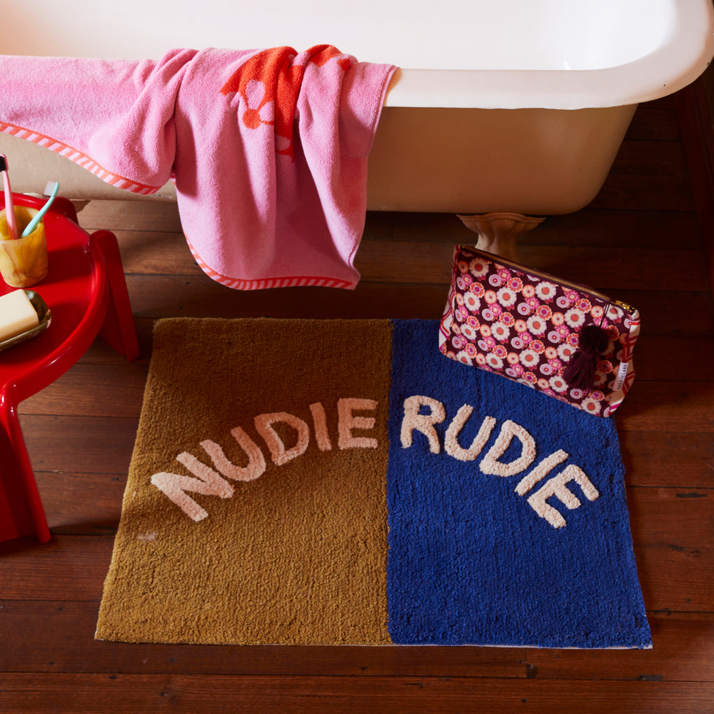 TULA NUDIE BATH MAT - COBALT