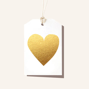 GOLD HEART GIFT TAG