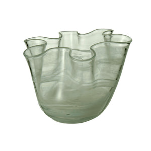 
            
                Load image into Gallery viewer, WAVY VASE - CLEAR GREEN
            
        