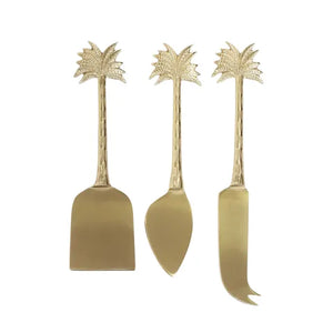 
            
                Load image into Gallery viewer, KONA BRASS CHEESE KNIVES  - SET OF 3 - GOLD
            
        