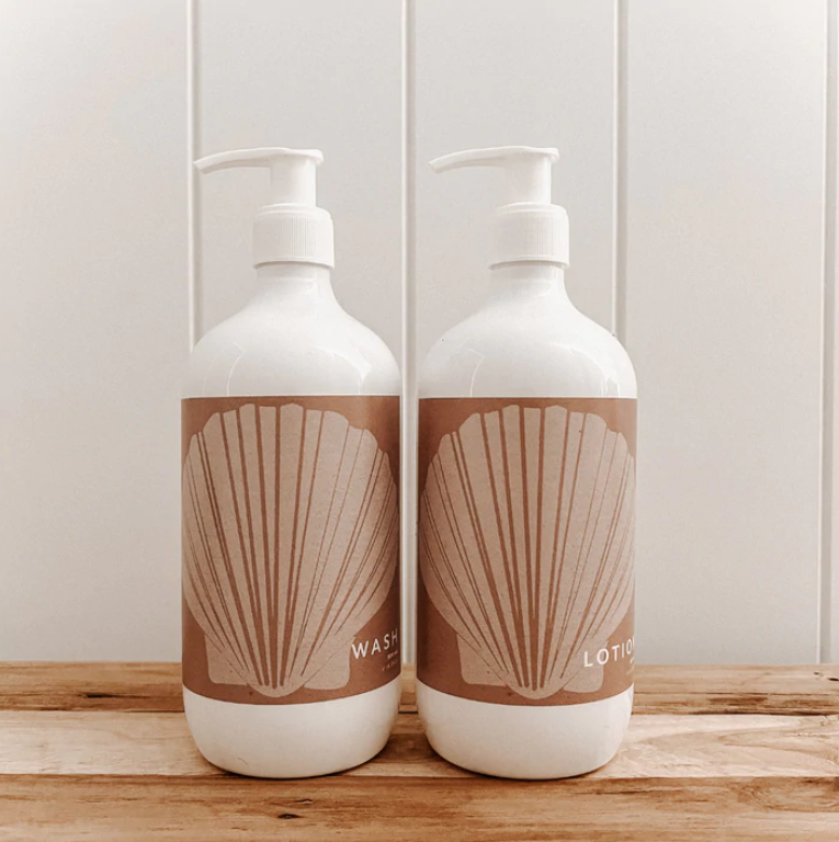WASH + LOTION KIT - FAN SHELL NUDE