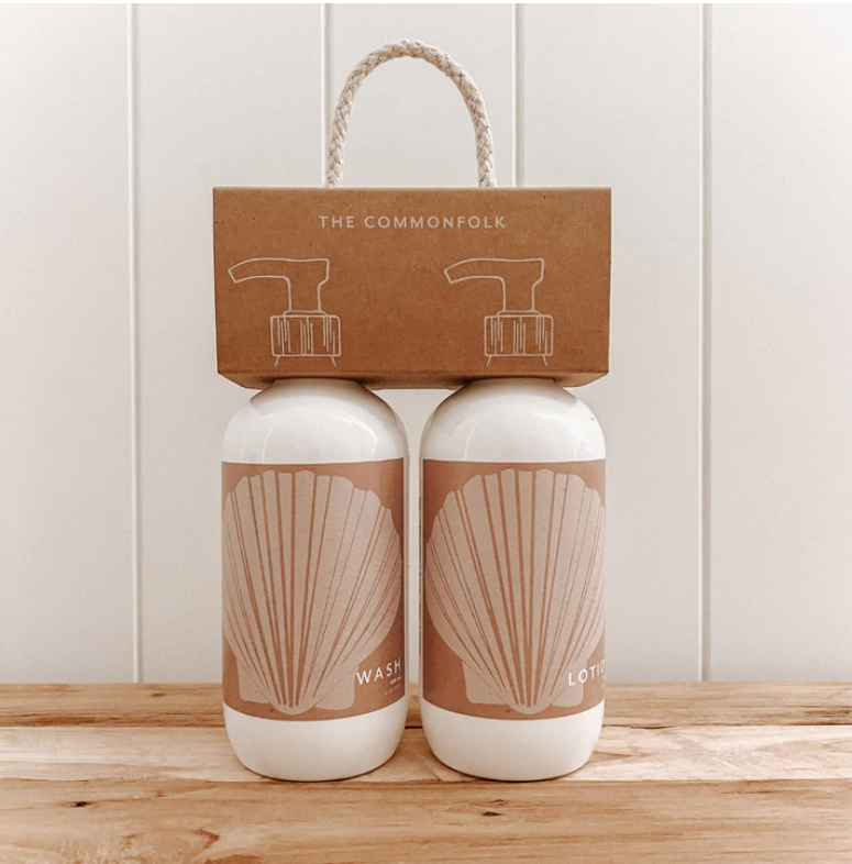 WASH + LOTION KIT - FAN SHELL NUDE