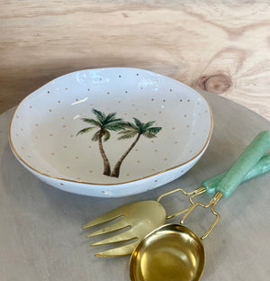 CARLA DINNAGE -TROPICAL PALM SALAD BOWL
