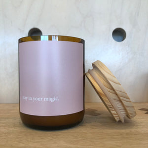 
            
                Load image into Gallery viewer, &amp;quot;STAY IN YOUR MAGIC&amp;quot; SOY CANDLE 260G
            
        